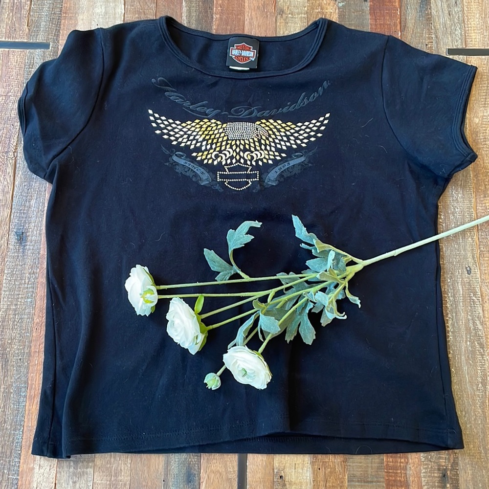 Harley cap sleeve shirt